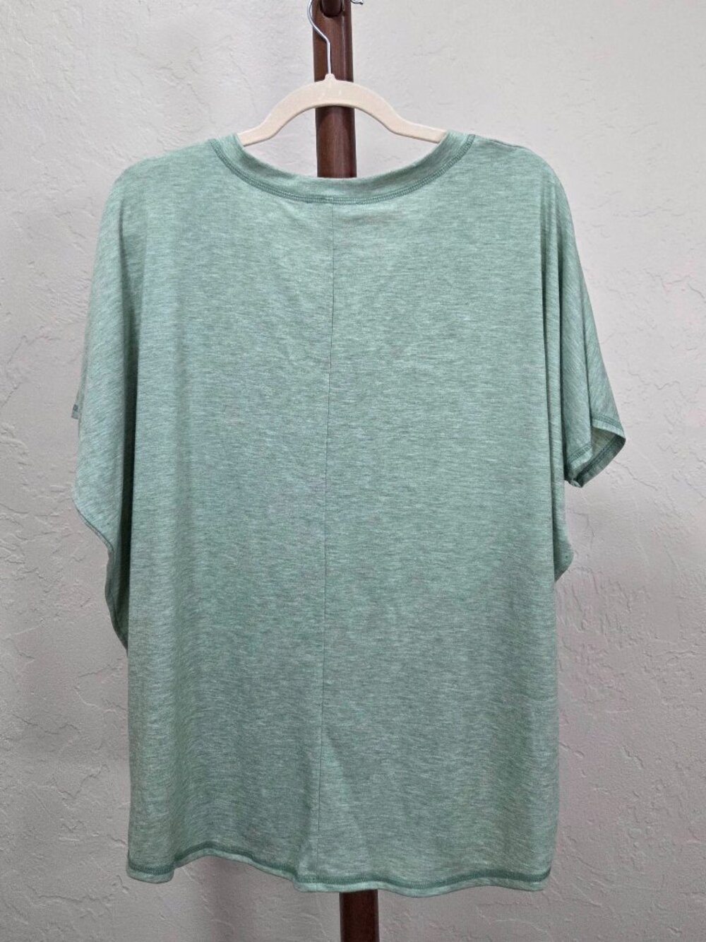 Sage V-Neck Tee With Pocket - Picture 6 of 7